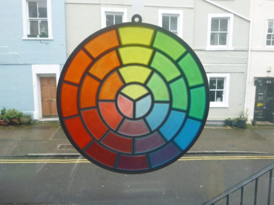 transparent colour wheel