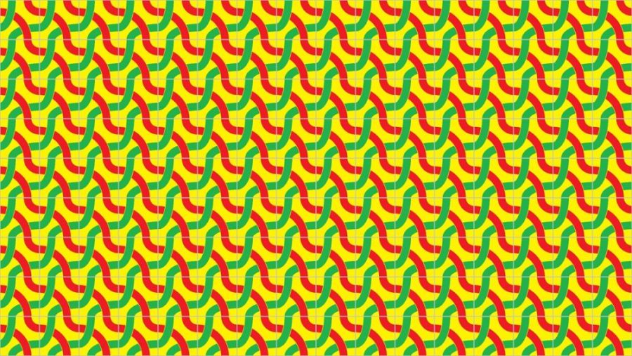 pattern created by using 3D printed tiles