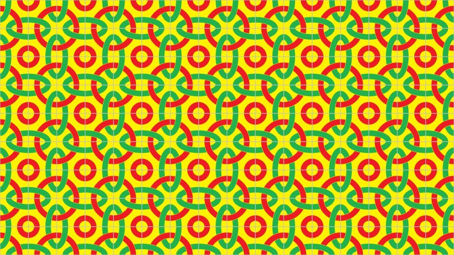 pattern made using 3D tiles